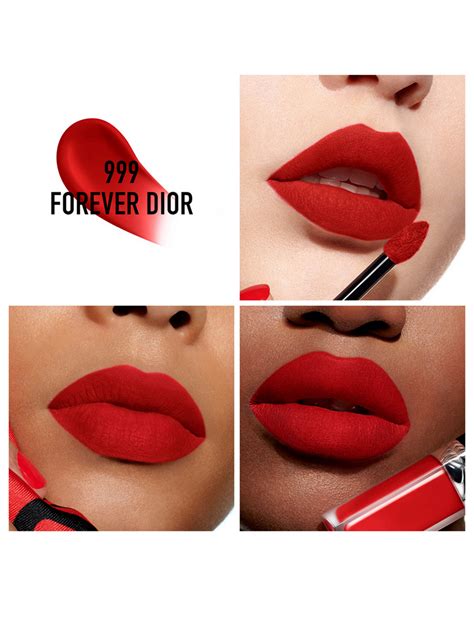 rouge dior forever liquid transfer-proof lipstick 999|Dior rouge forever lacquer lipstick.